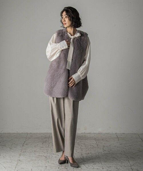 la.f... / ラ・エフ シャツ・ブラウス | シャイニーボウタイブラウス≪洗濯機で洗える≫ | 詳細7