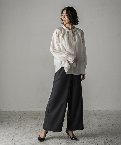 la.f... / ラ・エフ シャツ・ブラウス | シャイニーボウタイブラウス≪洗濯機で洗える≫ | 詳細9