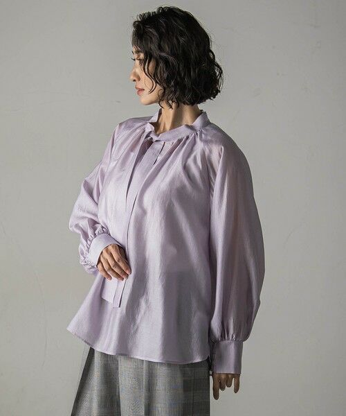 la.f... / ラ・エフ シャツ・ブラウス | シャイニーボウタイブラウス≪洗濯機で洗える≫ | 詳細24