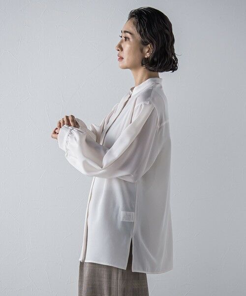 la.f... / ラ・エフ シャツ・ブラウス | ”とろみ素材で着心地抜群”フィネスボイルブラウス≪洗濯機で洗える≫ | 詳細2