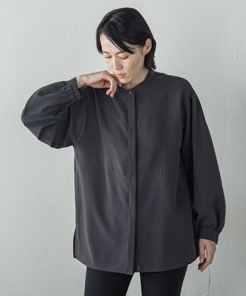 la.f... / ラ・エフ シャツ・ブラウス | ”とろみ素材で着心地抜群”フィネスボイルブラウス≪洗濯機で洗える≫ | 詳細26