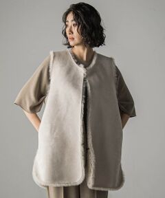 la.f... / ラ・エフ ダウンジャケット・ベスト | 【biyori】""表も裏も主役""リバーシブルフェイクファーベスト