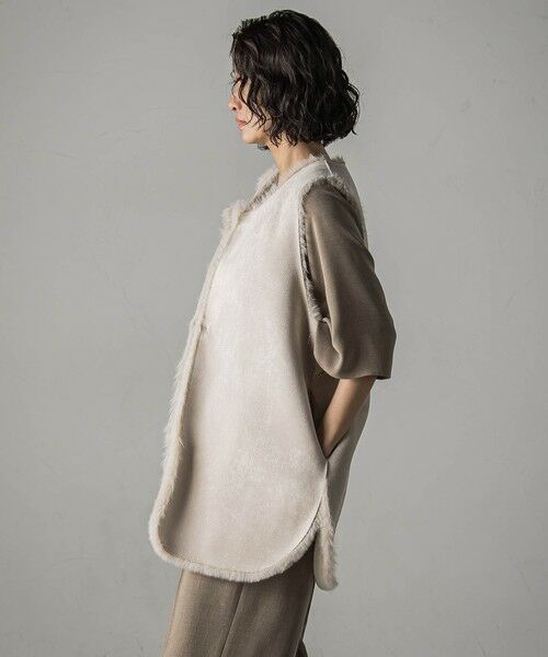 la.f... / ラ・エフ ダウンジャケット・ベスト | 【biyori】""表も裏も主役""リバーシブルフェイクファーベスト | 詳細1