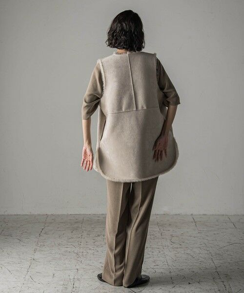 la.f... / ラ・エフ ダウンジャケット・ベスト | 【biyori】""表も裏も主役""リバーシブルフェイクファーベスト | 詳細4