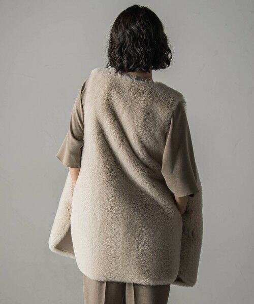 la.f... / ラ・エフ ダウンジャケット・ベスト | 【biyori】""表も裏も主役""リバーシブルフェイクファーベスト | 詳細6