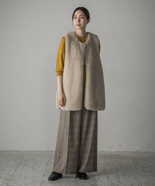 la.f... / ラ・エフ ダウンジャケット・ベスト | 【biyori】""表も裏も主役""リバーシブルフェイクファーベスト | 詳細9