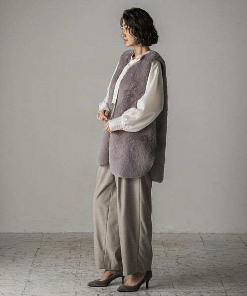 la.f... / ラ・エフ ダウンジャケット・ベスト | 【biyori】""表も裏も主役""リバーシブルフェイクファーベスト | 詳細15