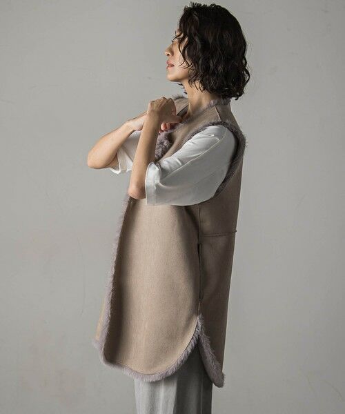 la.f... / ラ・エフ ダウンジャケット・ベスト | 【biyori】""表も裏も主役""リバーシブルフェイクファーベスト | 詳細17