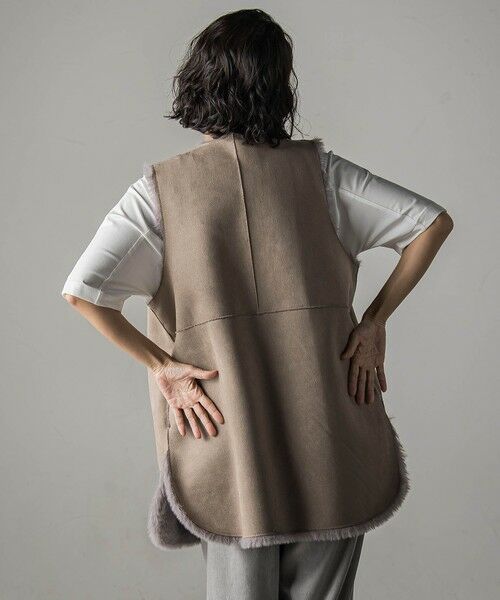 la.f... / ラ・エフ ダウンジャケット・ベスト | 【biyori】""表も裏も主役""リバーシブルフェイクファーベスト | 詳細18