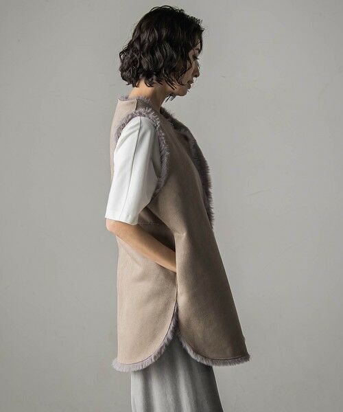 la.f... / ラ・エフ ダウンジャケット・ベスト | 【biyori】""表も裏も主役""リバーシブルフェイクファーベスト | 詳細19