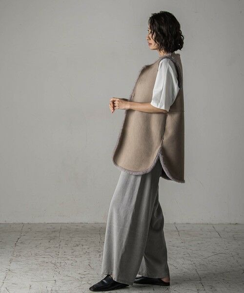 la.f... / ラ・エフ ダウンジャケット・ベスト | 【biyori】""表も裏も主役""リバーシブルフェイクファーベスト | 詳細21