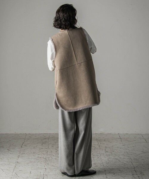 la.f... / ラ・エフ ダウンジャケット・ベスト | 【biyori】""表も裏も主役""リバーシブルフェイクファーベスト | 詳細22