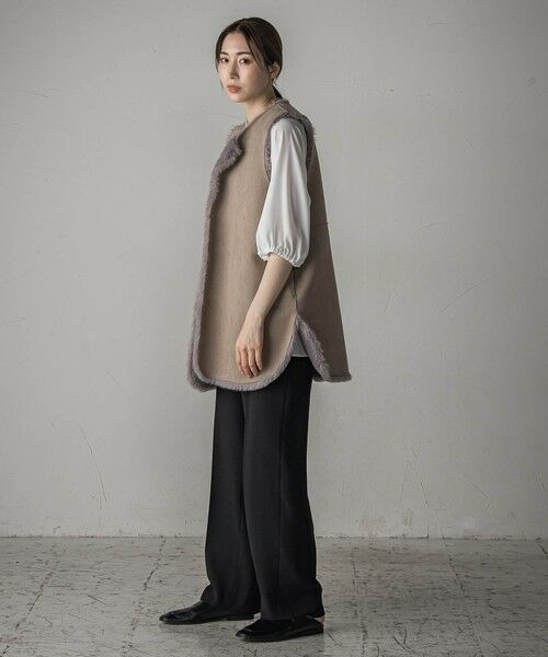 la.f... / ラ・エフ ダウンジャケット・ベスト | 【biyori】""表も裏も主役""リバーシブルフェイクファーベスト | 詳細26