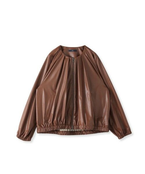 la.f... / ラ・エフ テーラードジャケット | フェイクレザーブルゾン≪手洗い可能≫ | 詳細11