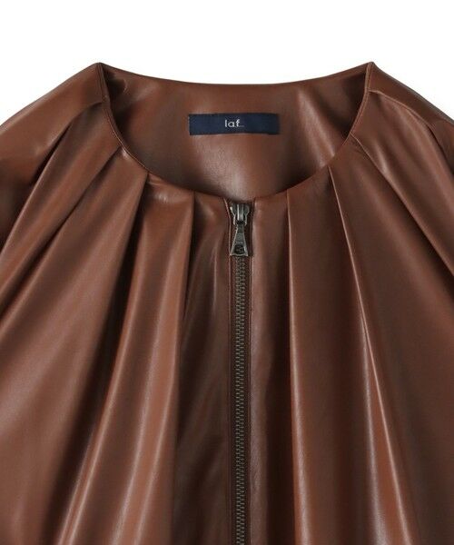 la.f... / ラ・エフ テーラードジャケット | フェイクレザーブルゾン≪手洗い可能≫ | 詳細12
