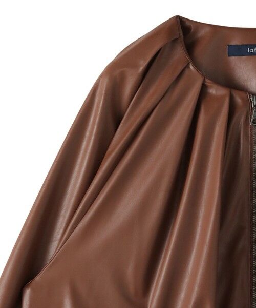 la.f... / ラ・エフ テーラードジャケット | フェイクレザーブルゾン≪手洗い可能≫ | 詳細13