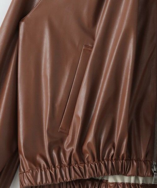 la.f... / ラ・エフ テーラードジャケット | フェイクレザーブルゾン≪手洗い可能≫ | 詳細14