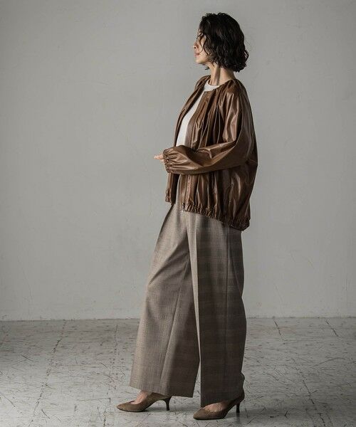 la.f... / ラ・エフ テーラードジャケット | フェイクレザーブルゾン≪手洗い可能≫ | 詳細5