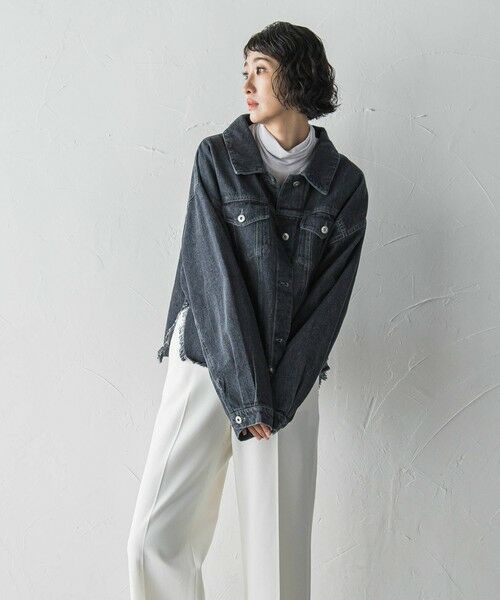 la.f... / ラ・エフ テーラードジャケット | 【biyori】""抜け感シルエットでこなれ感""オトナGジャン≪手洗い可能≫ | 詳細2