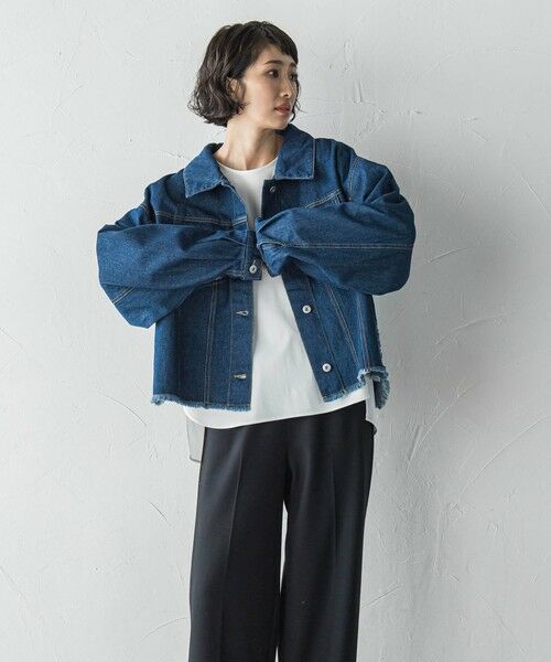 la.f... / ラ・エフ テーラードジャケット | 【biyori】""抜け感シルエットでこなれ感""オトナGジャン≪手洗い可能≫ | 詳細9