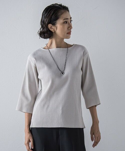 la.f... / ラ・エフ カットソー | ""体型を気にせず着られる""リブカットソー≪手洗い可能≫ | 詳細10