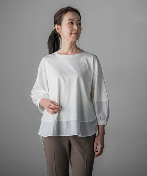 la.f... / ラ・エフ カットソー | スムースシフォンカットソー≪洗濯機で洗える≫ | 詳細2