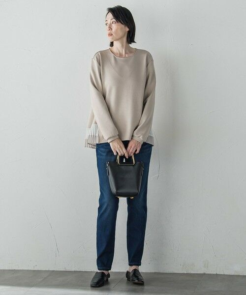 la.f... / ラ・エフ カットソー | 【biyori】ライトダンボールプリーツ切り替えカットソー≪洗濯機で洗える≫ | 詳細3