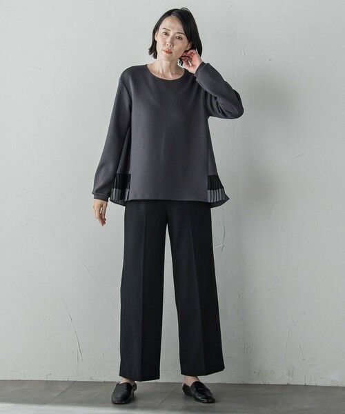 la.f... / ラ・エフ カットソー | 【biyori】ライトダンボールプリーツ切り替えカットソー≪洗濯機で洗える≫ | 詳細11