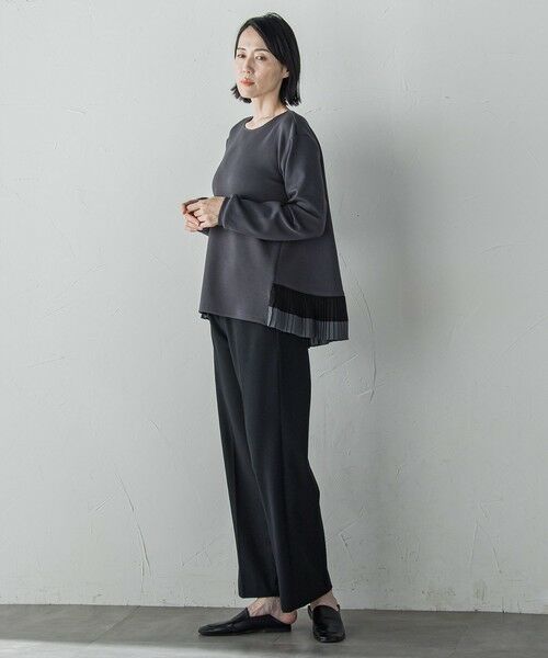 la.f... / ラ・エフ カットソー | 【biyori】ライトダンボールプリーツ切り替えカットソー≪洗濯機で洗える≫ | 詳細12