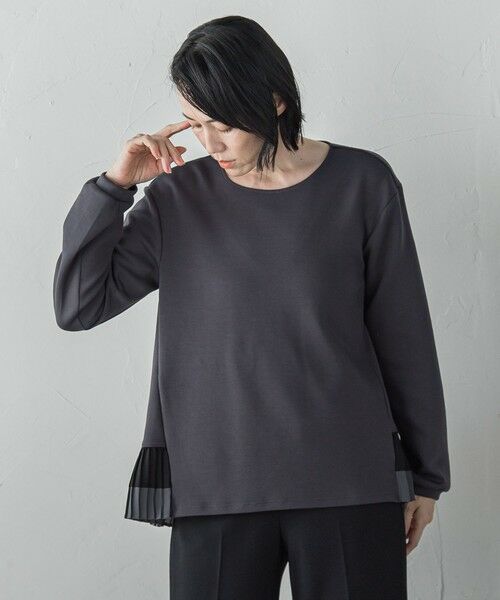 la.f... / ラ・エフ カットソー | 【biyori】ライトダンボールプリーツ切り替えカットソー≪洗濯機で洗える≫ | 詳細7