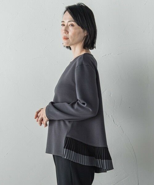 la.f... / ラ・エフ カットソー | 【biyori】ライトダンボールプリーツ切り替えカットソー≪洗濯機で洗える≫ | 詳細8