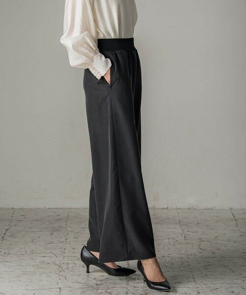 la.f... / ラ・エフ その他パンツ | 【biyori】""しっとりやわらかな風合い""ピーチポプリンリブパンツ≪洗濯機で洗える≫ | 詳細1