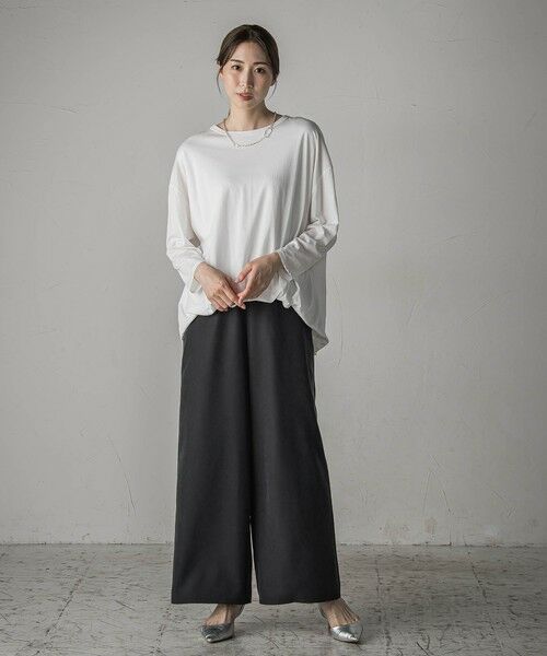 la.f... / ラ・エフ その他パンツ | 【biyori】""しっとりやわらかな風合い""ピーチポプリンリブパンツ≪洗濯機で洗える≫ | 詳細7