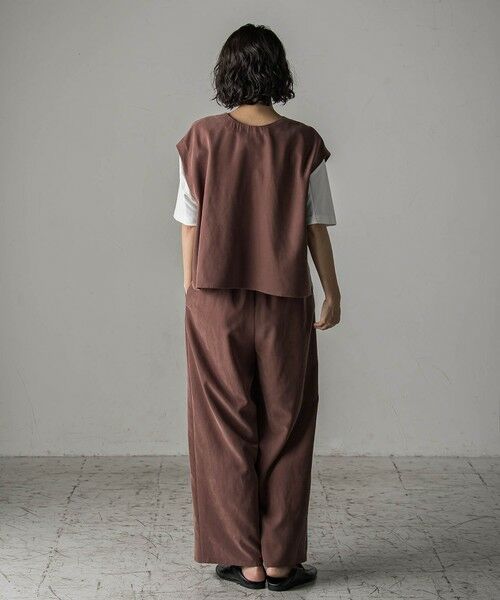 la.f... / ラ・エフ その他パンツ | 【biyori】""しっとりやわらかな風合い""ピーチポプリンリブパンツ≪洗濯機で洗える≫ | 詳細22