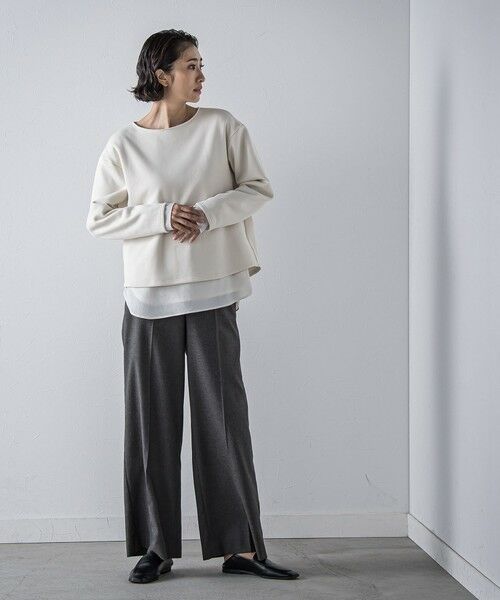 la.f... / ラ・エフ その他パンツ | キラメキストレッチワイドパンツ≪洗濯機で洗える≫ | 詳細16