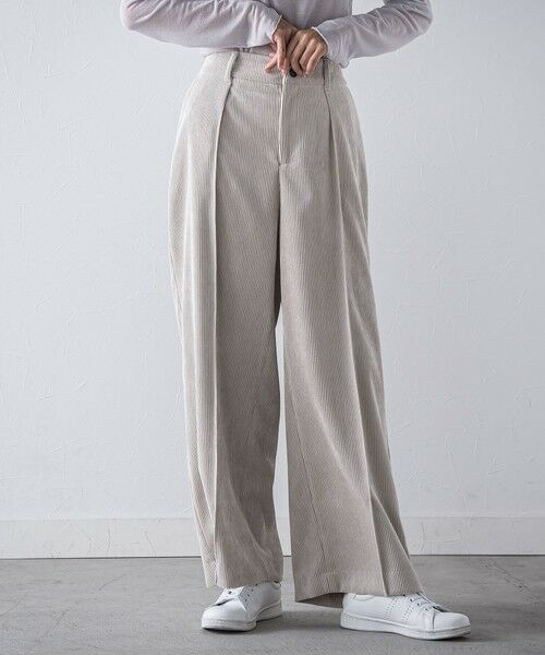 la.f... / ラ・エフ その他パンツ | コーデュロイワイドパンツ≪洗濯機で洗える≫ | 詳細1