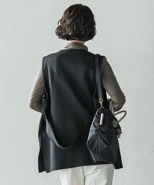 la.f... / ラ・エフ ダウンジャケット・ベスト | ""後姿もこなれ感""スポンディッシュニットジレ≪手洗い可能≫ | 詳細3