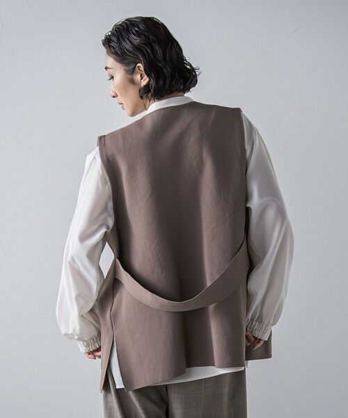 la.f... / ラ・エフ ダウンジャケット・ベスト | ""後姿もこなれ感""スポンディッシュニットジレ≪手洗い可能≫ | 詳細19