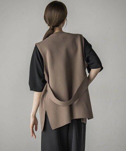 la.f... / ラ・エフ ダウンジャケット・ベスト | ""後姿もこなれ感""スポンディッシュニットジレ≪手洗い可能≫ | 詳細24