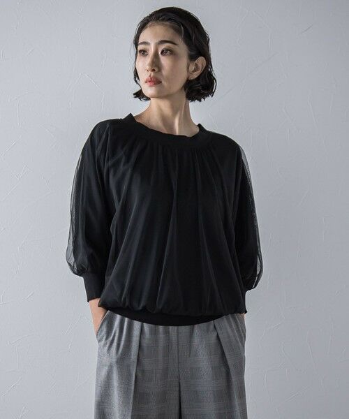 la.f... / ラ・エフ ニット・セーター | ""一枚で簡単に""シアーレイヤードニット≪手洗い可能≫ | 詳細1