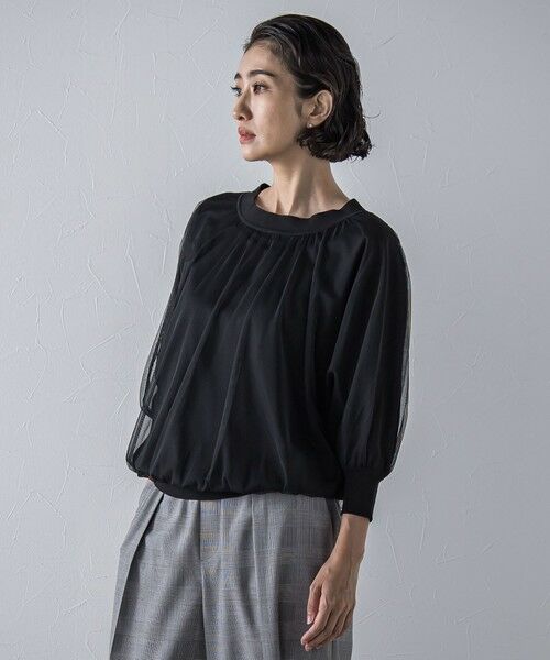 la.f... / ラ・エフ ニット・セーター | ""一枚で簡単に""シアーレイヤードニット≪手洗い可能≫ | 詳細2