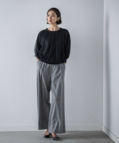 la.f... / ラ・エフ ニット・セーター | ""一枚で簡単に""シアーレイヤードニット≪手洗い可能≫ | 詳細4