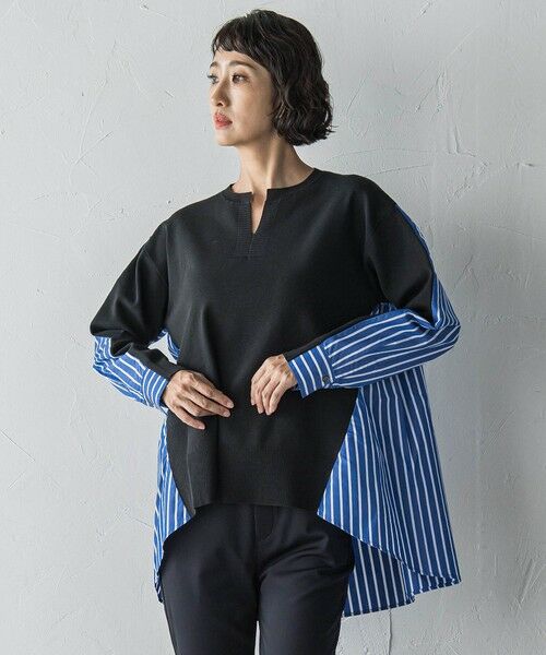 la.f... / ラ・エフ ニット・セーター | バックギャザー切り替えニット≪手洗い可能≫ | 詳細8