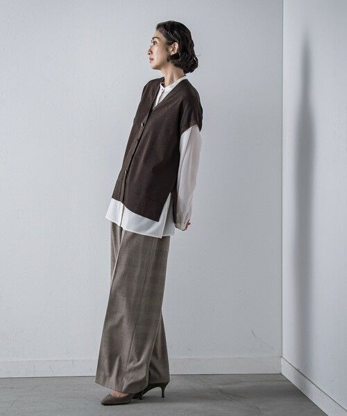 la.f... / ラ・エフ ダウンジャケット・ベスト | ”一枚でもレイヤードにも”ラメニットジレ≪手洗い可能≫ | 詳細4