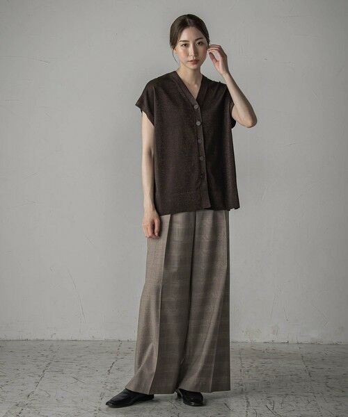 la.f... / ラ・エフ ダウンジャケット・ベスト | ”一枚でもレイヤードにも”ラメニットジレ≪手洗い可能≫ | 詳細8