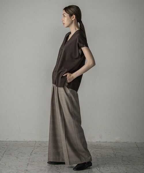 la.f... / ラ・エフ ダウンジャケット・ベスト | ”一枚でもレイヤードにも”ラメニットジレ≪手洗い可能≫ | 詳細9