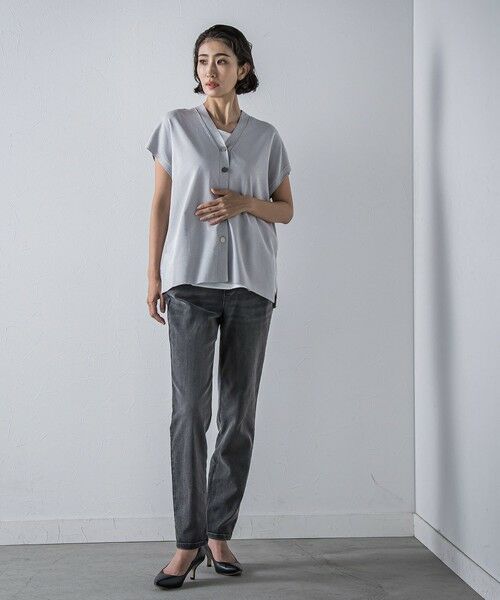 la.f... / ラ・エフ ダウンジャケット・ベスト | ”一枚でもレイヤードにも”ラメニットジレ≪手洗い可能≫ | 詳細13