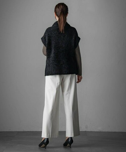 la.f... / ラ・エフ ニット・セーター | カーリングヤーンジップジレ≪手洗い可能≫ | 詳細7