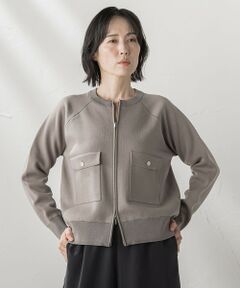 la.f... / ラ・エフ ニット・セーター | Wジップニットブルゾン≪手洗い可能≫