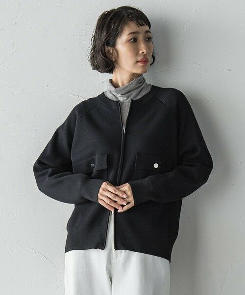 la.f... / ラ・エフ ニット・セーター | Wジップニットブルゾン≪手洗い可能≫ | 詳細1